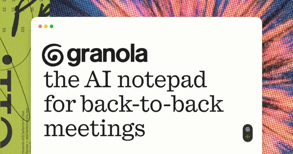 Granola bot-free AI meeting notes app running locally on a laptop