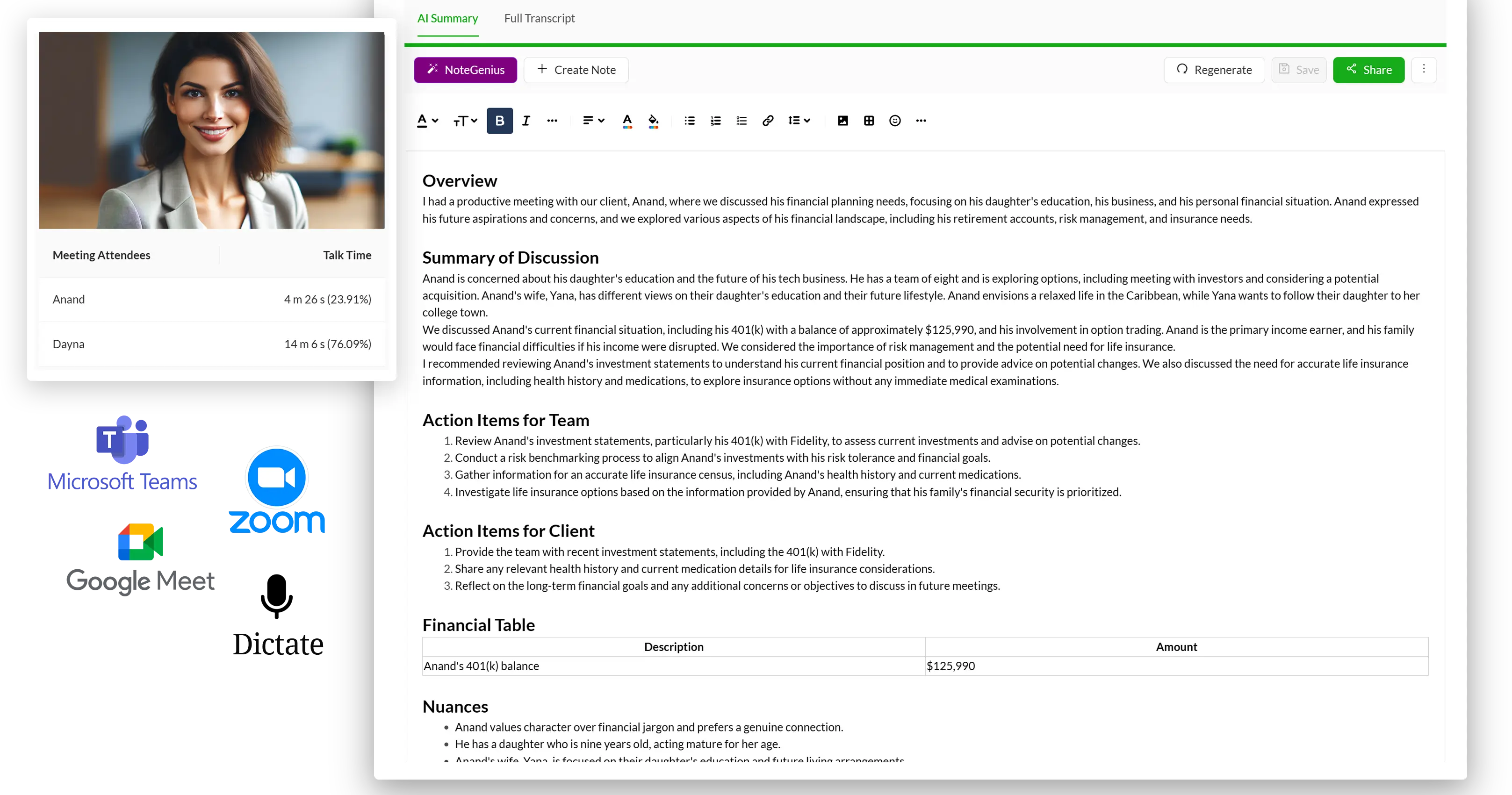 Pulse360 client communication platform for financial advisors