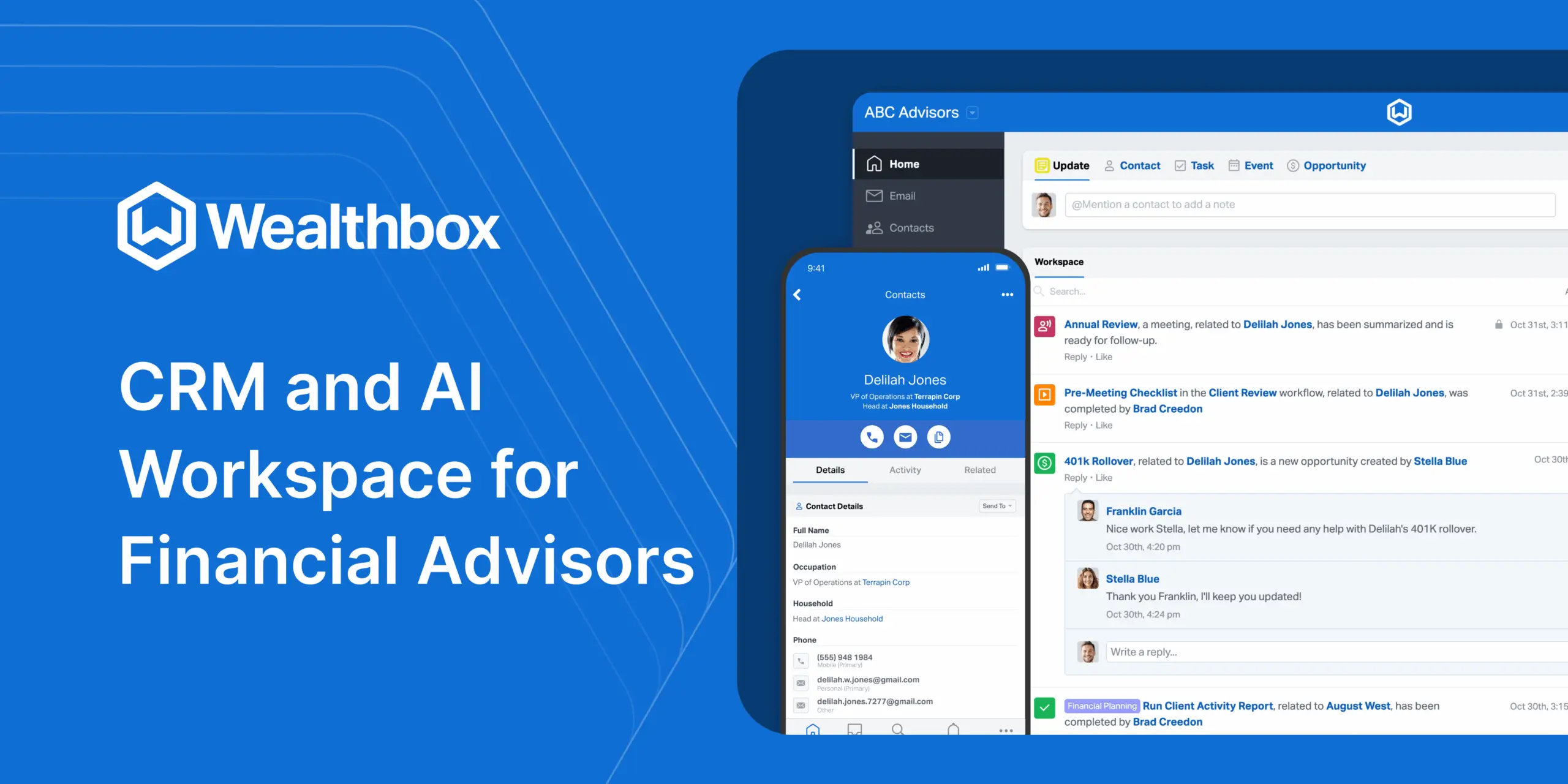 Wealthbox AI-powered CRM for financial advisors