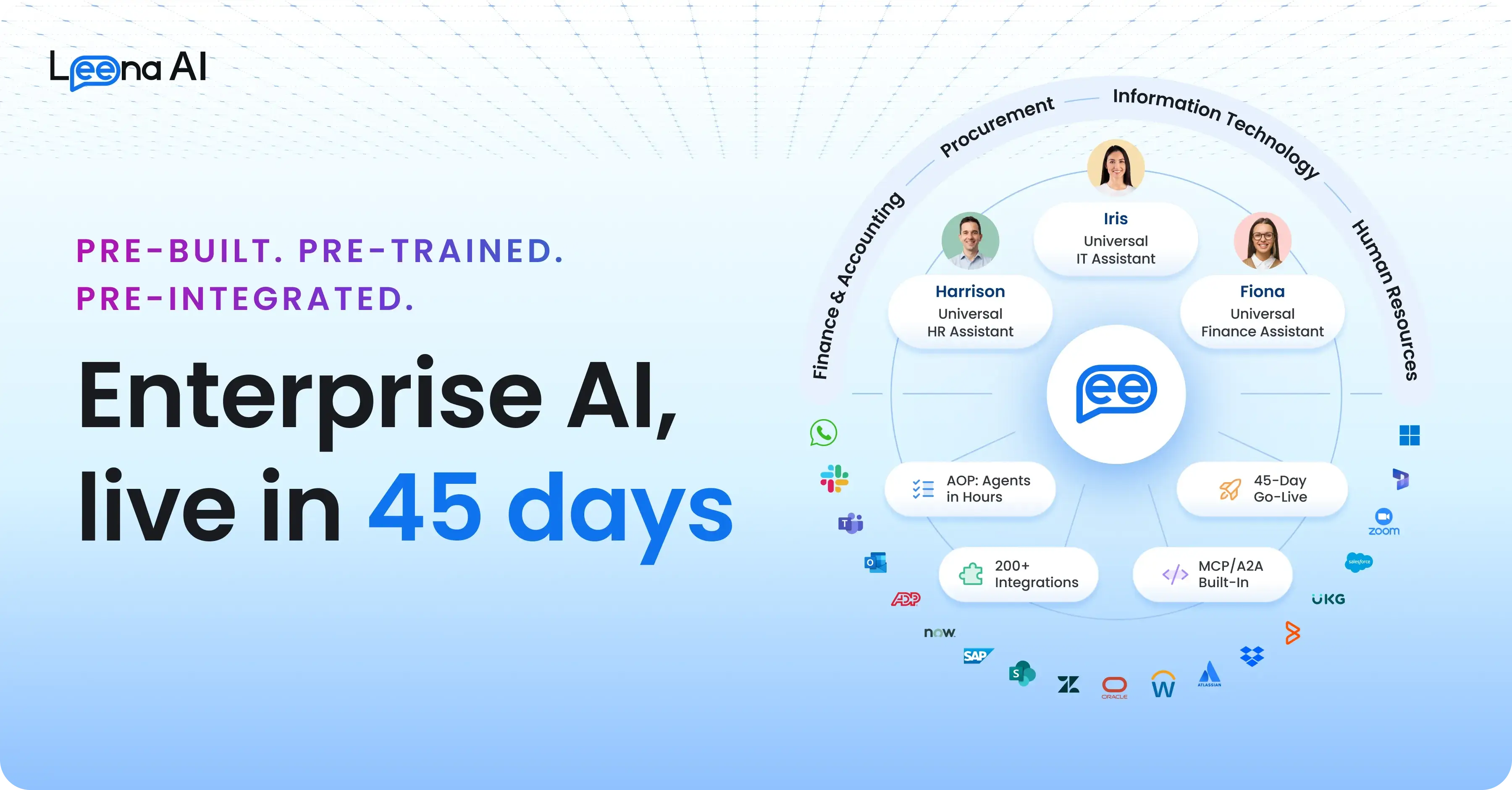 Leena AI autonomous HR service desk and employee support agent