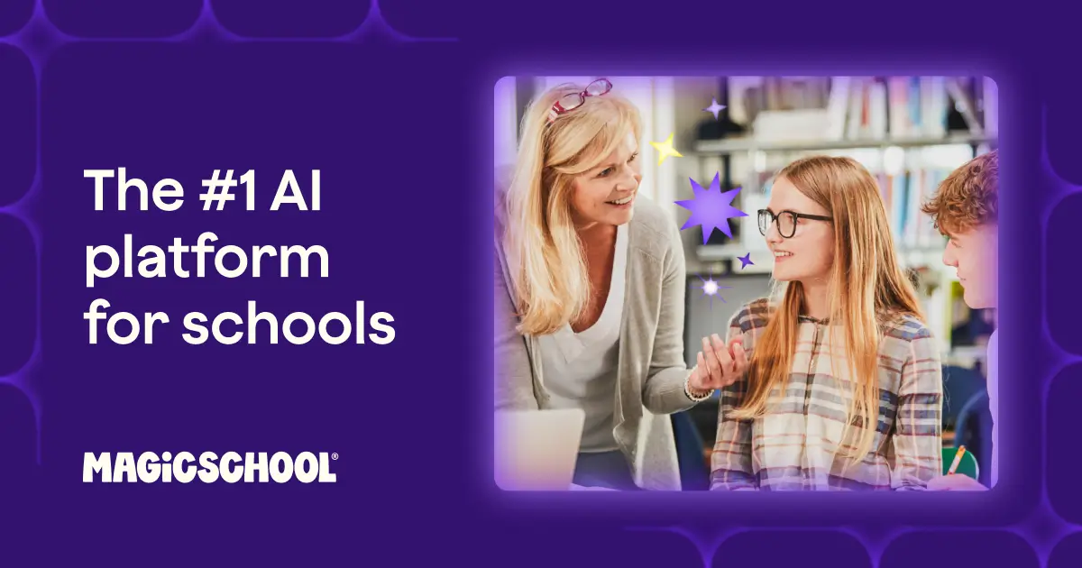 MagicSchool AI dashboard showing its library of over 80 AI tools designed for educators