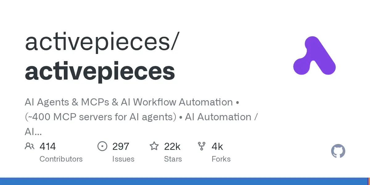 Activepieces open-source AI automation platform with unlimited self-hosted tasks