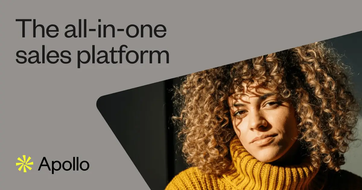 Apollo.io all-in-one sales data and outreach platform with AI features